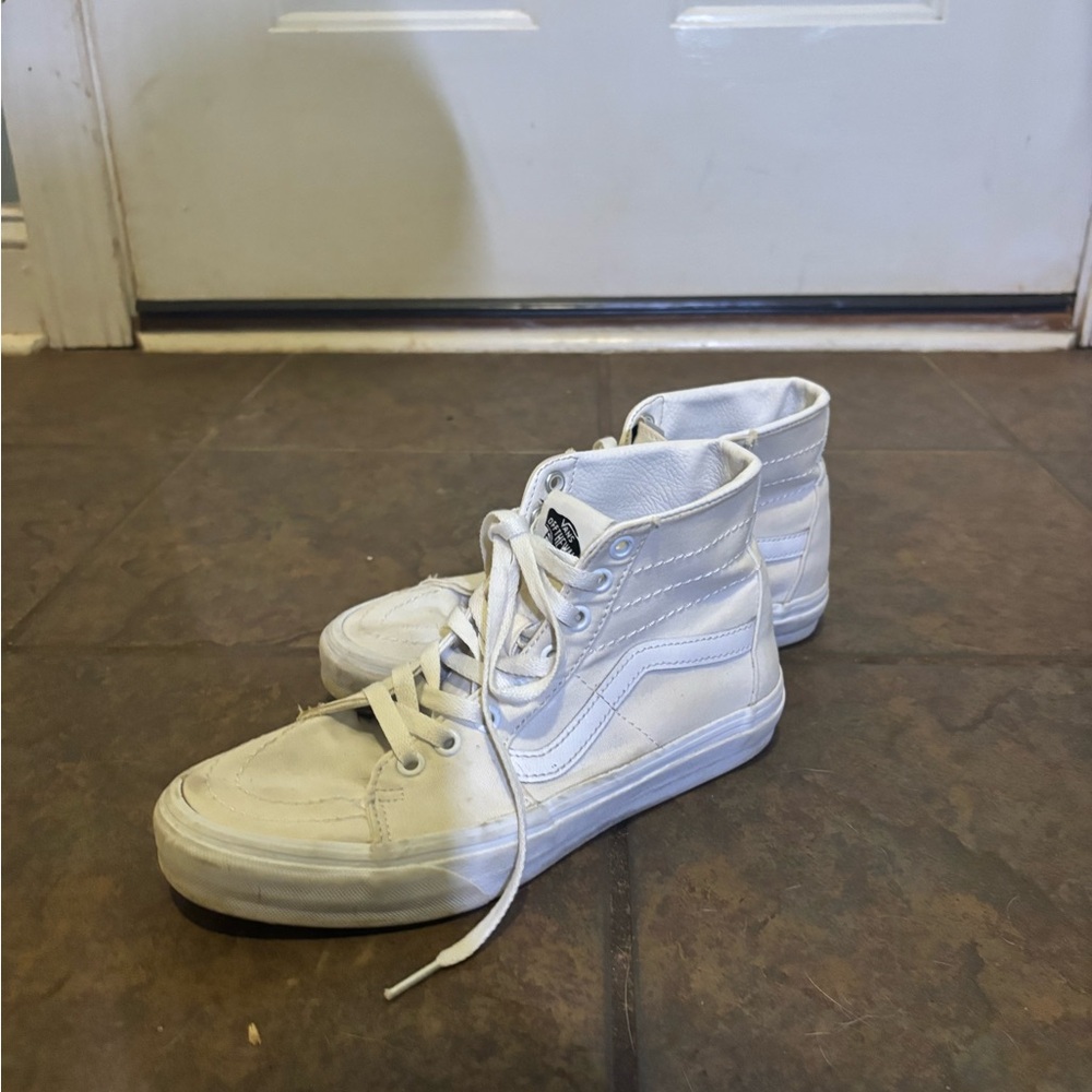 White High-Top Vans